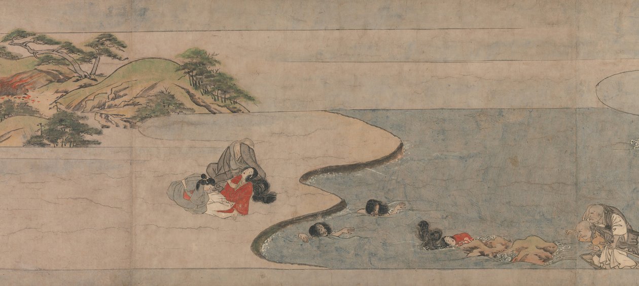 Bir Sonbahar Gecesi İçin Uzun Bir Öykü Aki no yo nagamonogatari, ca. 1400. by Unbekannt