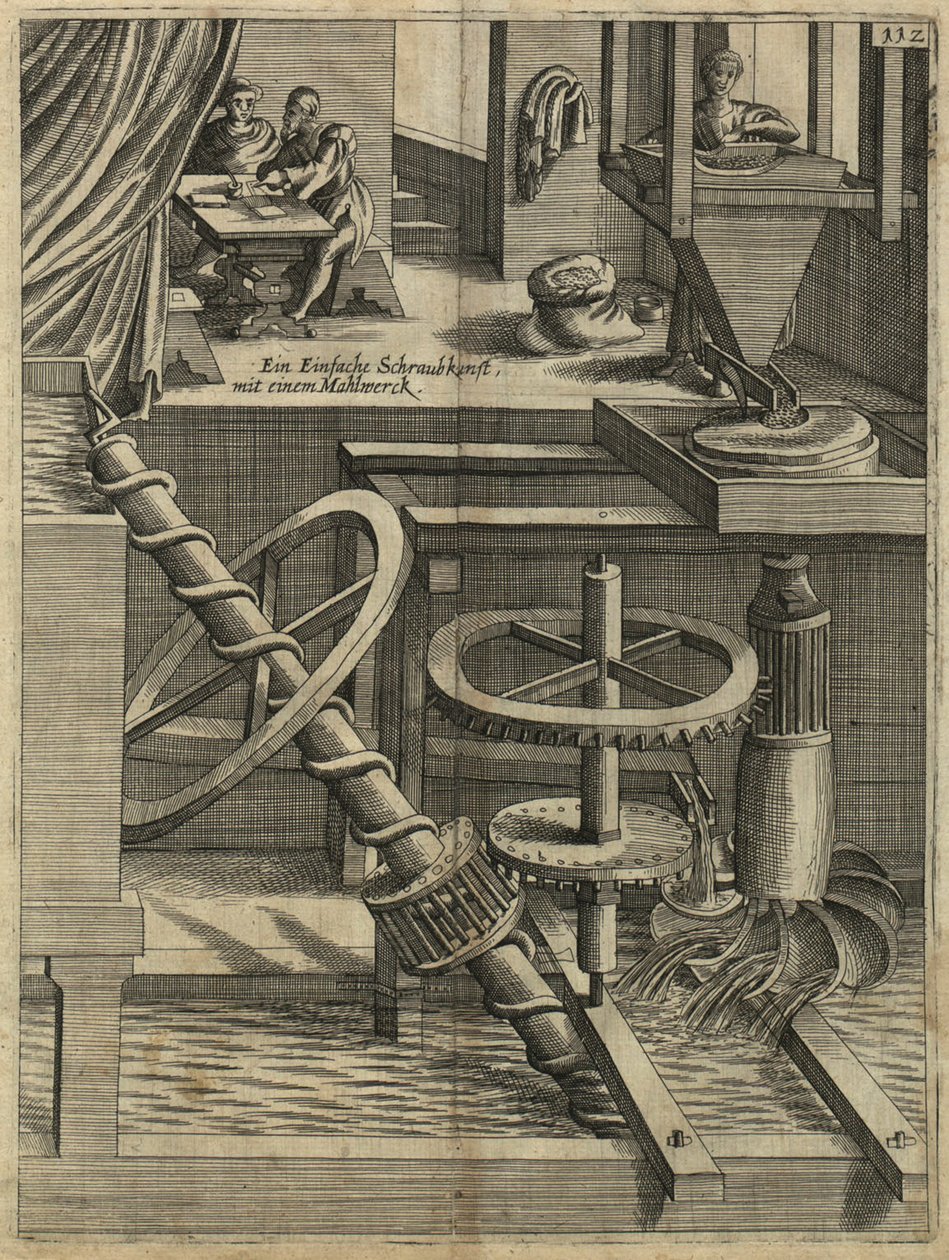 Perpetuum mobil olarak bir Değirmen, 1629 by Unbekannt