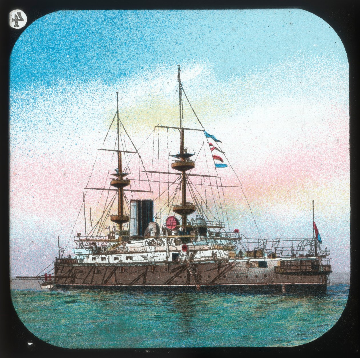 Modern Bir Savaş Gemisi -- H.M.S. Jüpiter, c1900. by Unbekannt