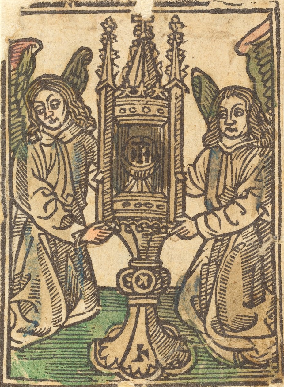 İki Melek Tarafından Tutulan Bir Canavar, 14951500. by Unbekannt