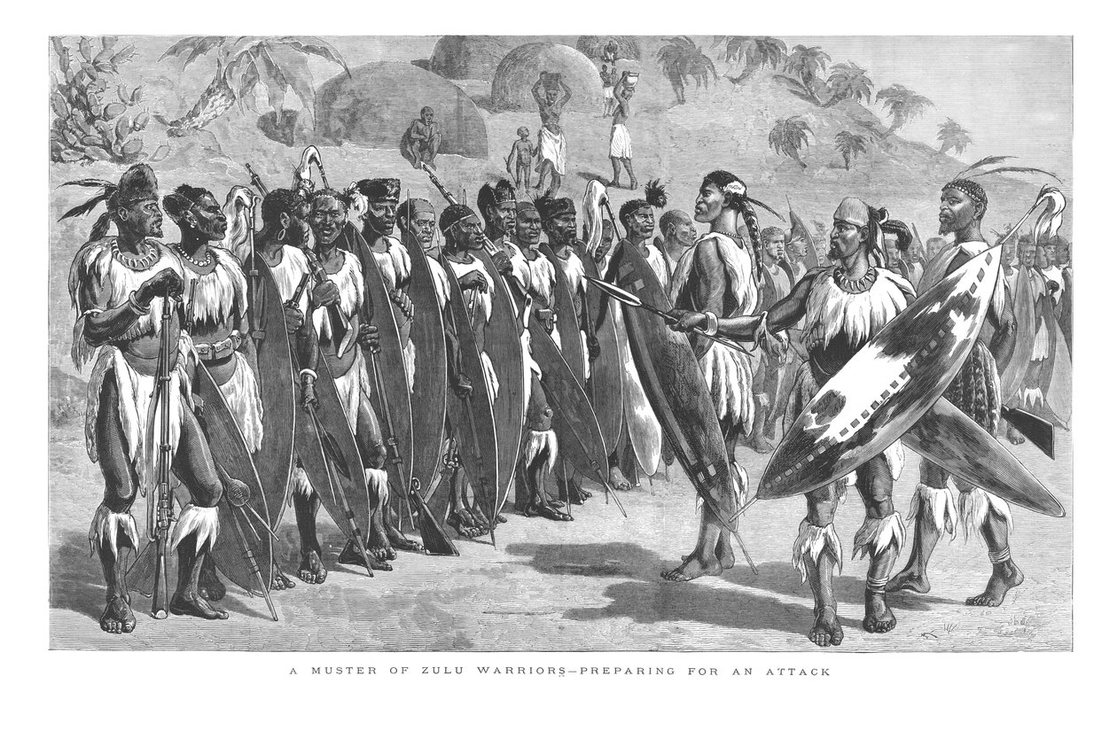 Zulu Savaşçılarının Toplanması - Saldırıya Hazırlanmak, 1879 by Unbekannt