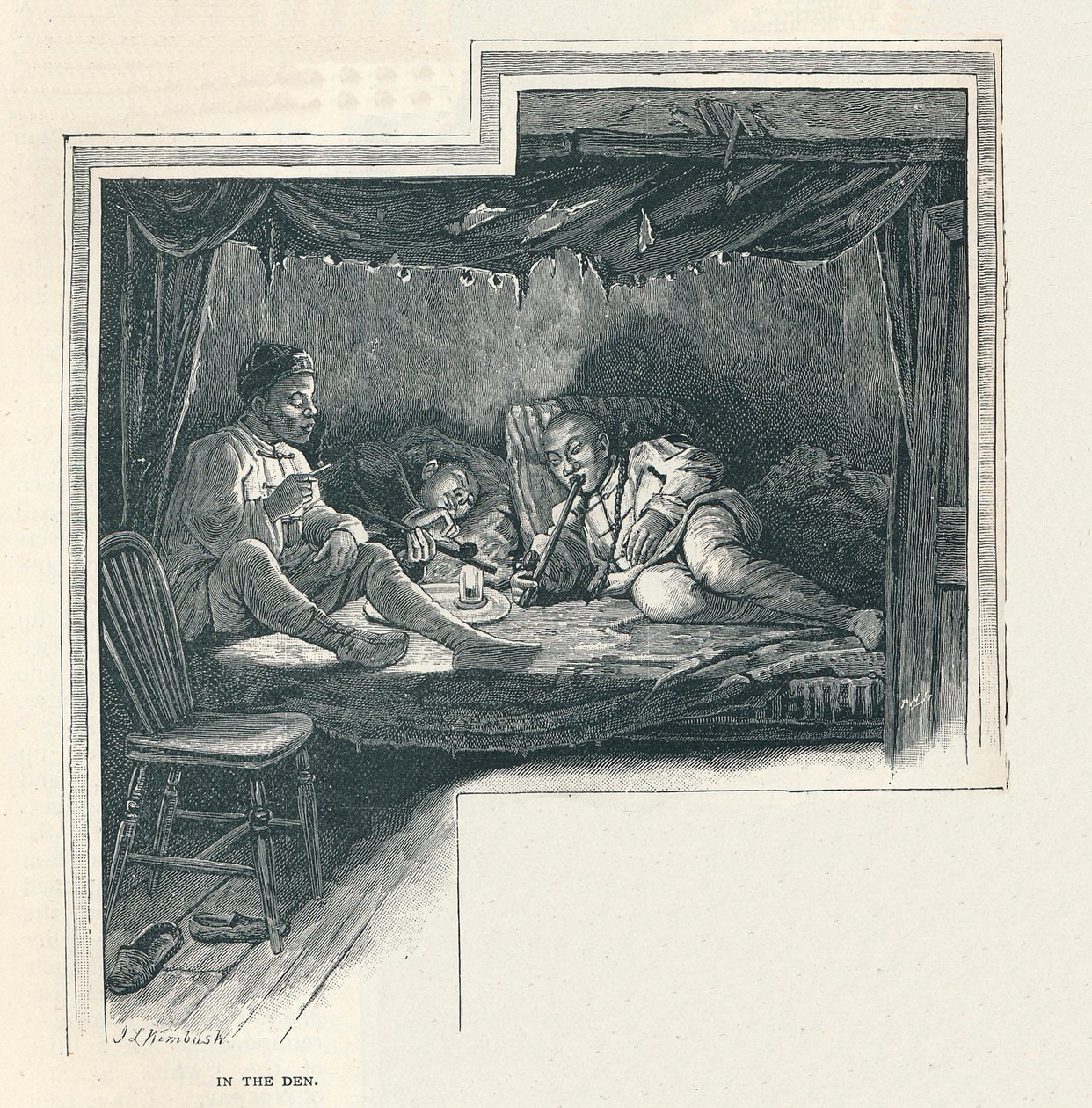 Afyon Yuvasında Bir Gece, 1891 by Unbekannt