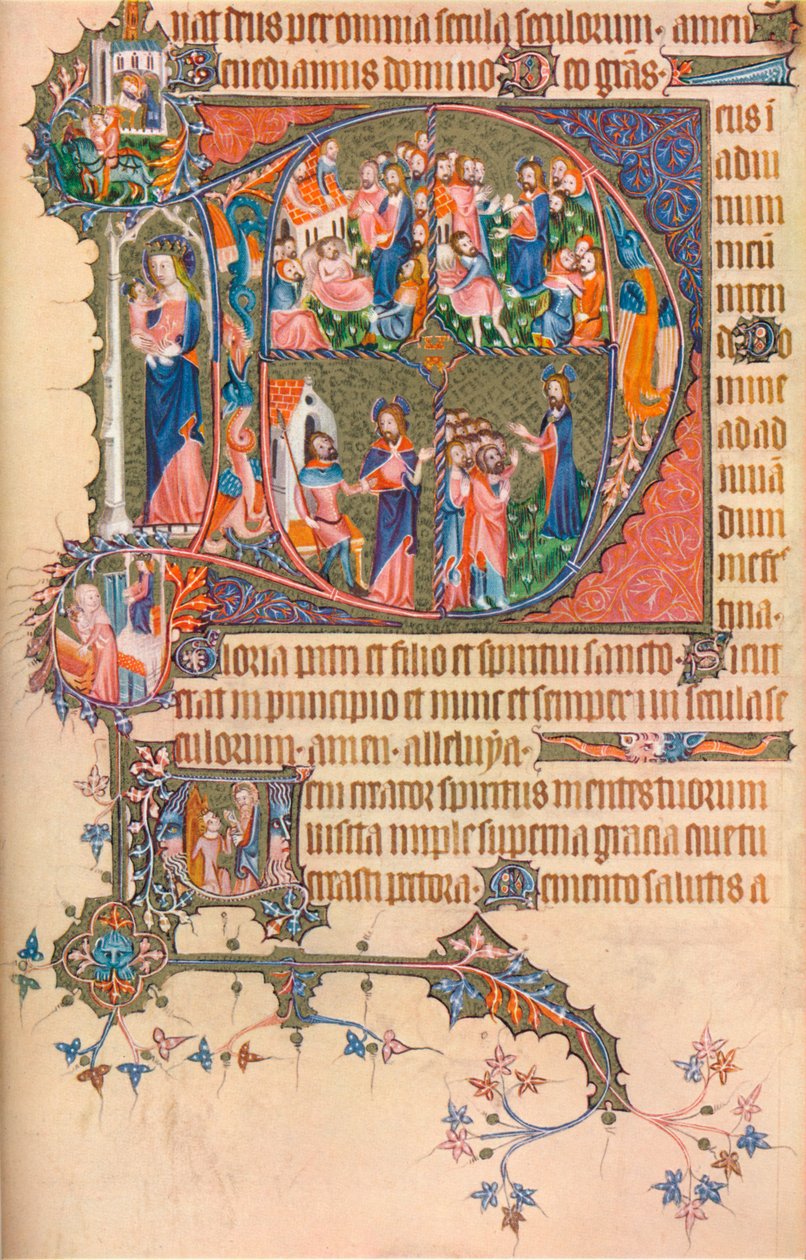 Egerton Bohun Mezmur-Saatlerinden Bir Sayfa, 1370, 1937 by Unbekannt