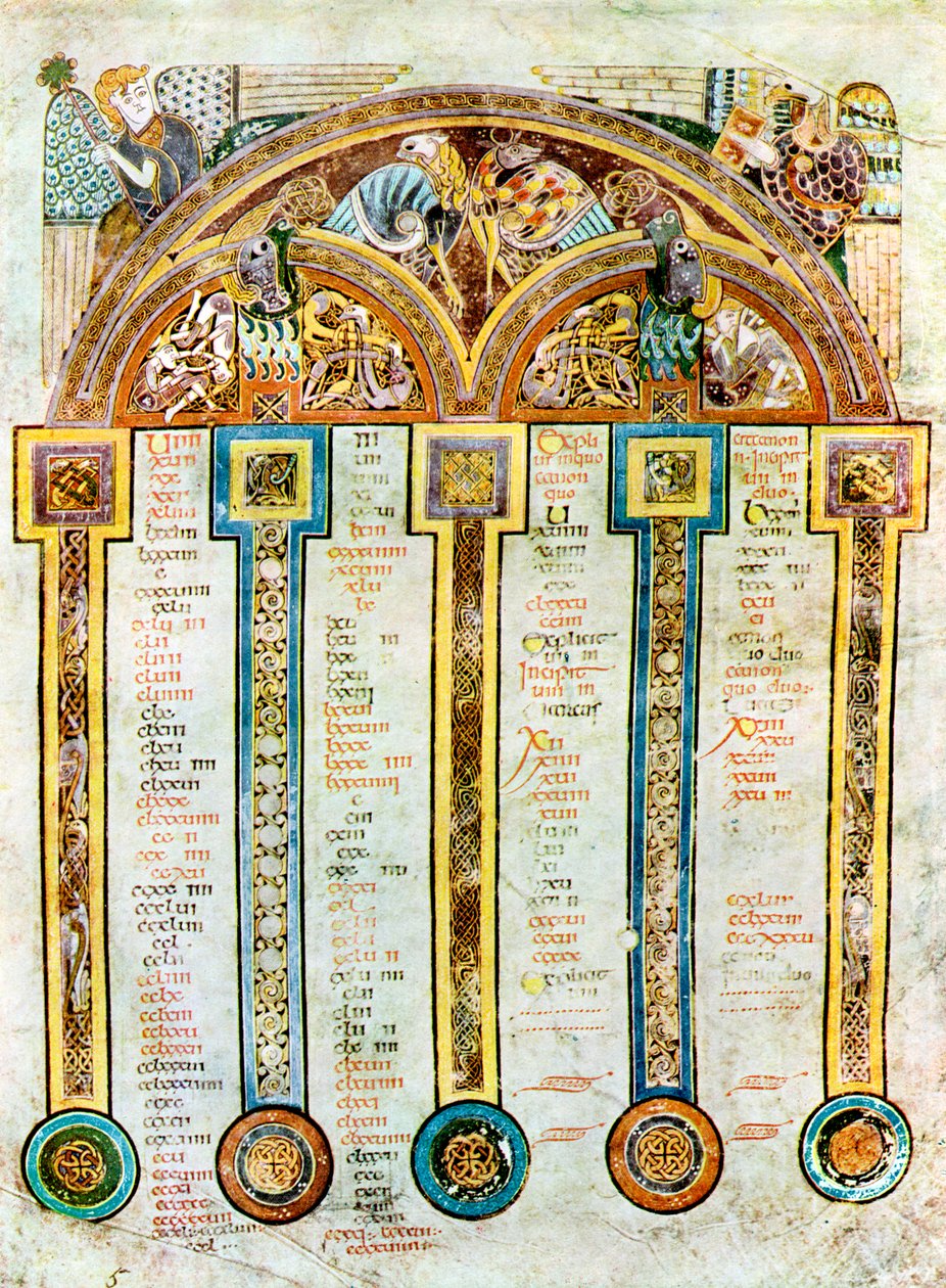 Eusebian Kanonlarından Bir Sayfa, MS 800, 20. yüzyıl by Unbekannt