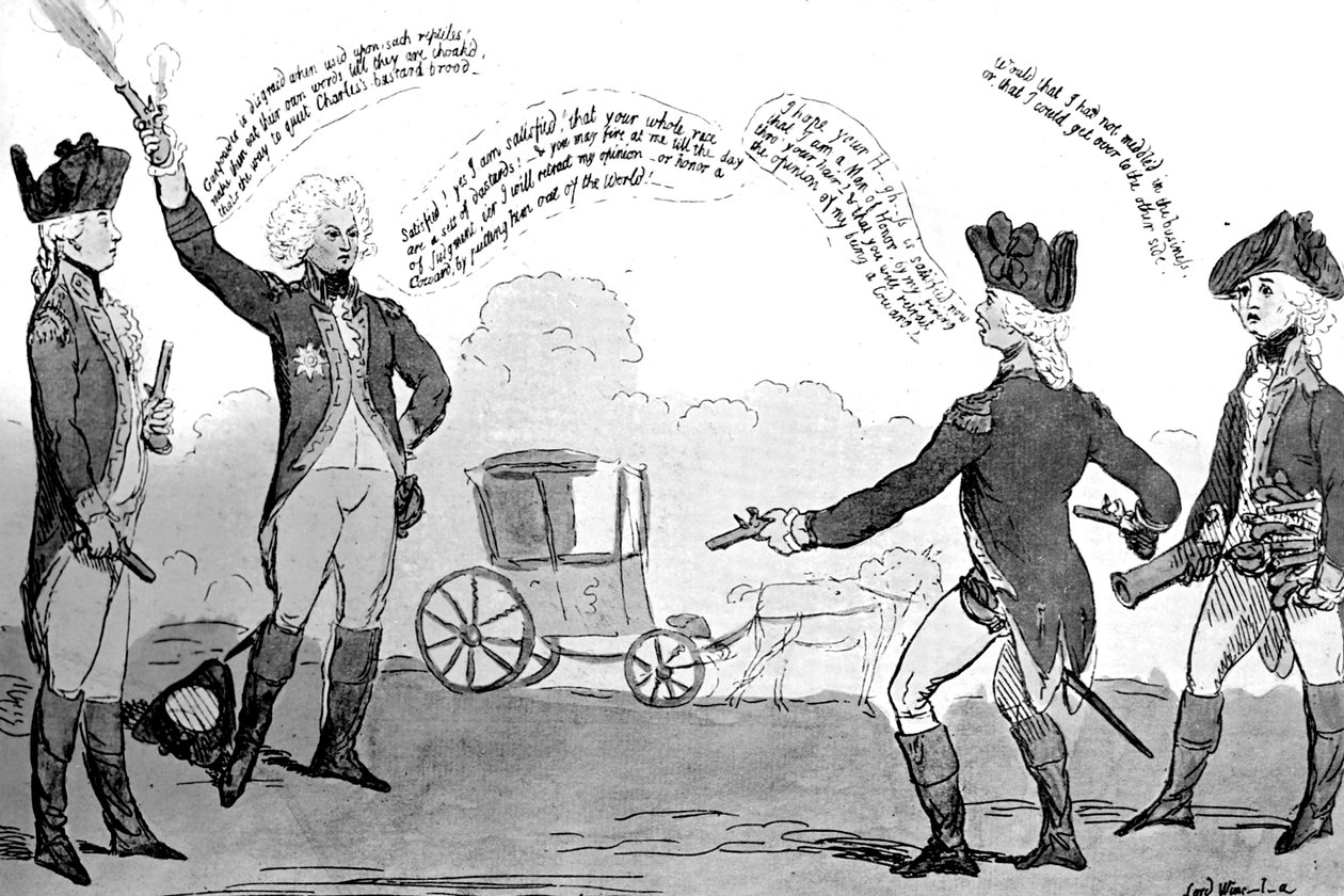 Bir Prens ve Bir Poltroon, 1789 by Unbekannt