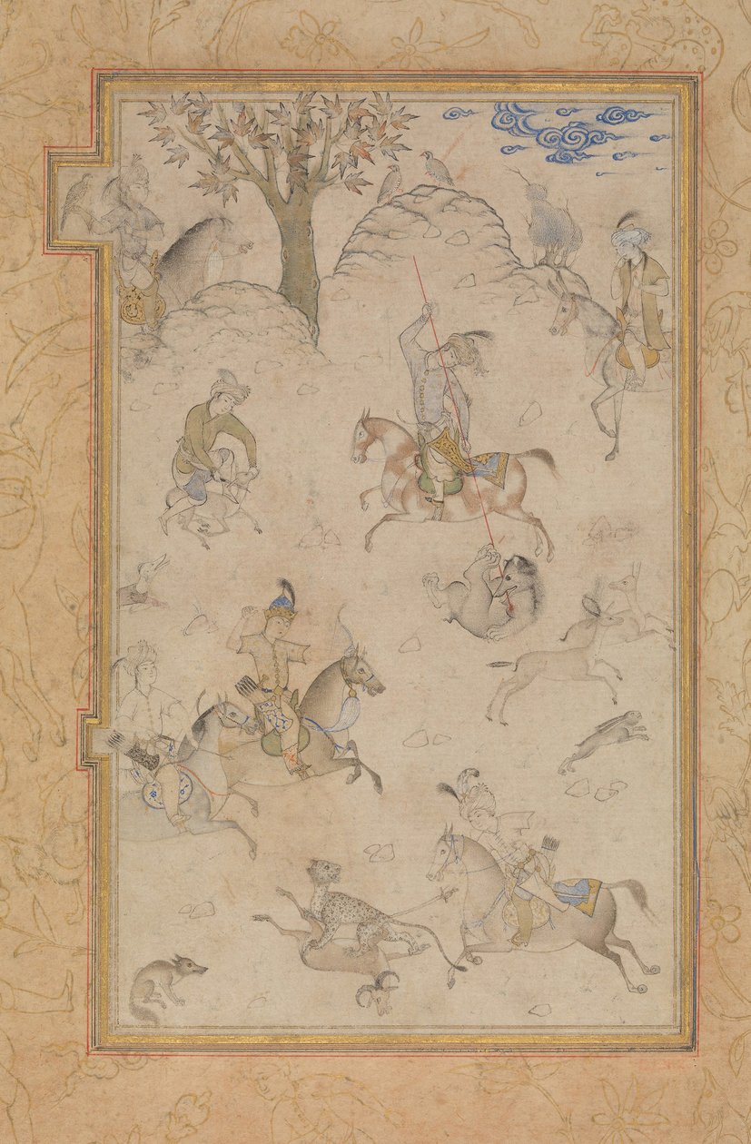 Bir Prens Avı, 16. yüzyılın sonlarında. by Unbekannt