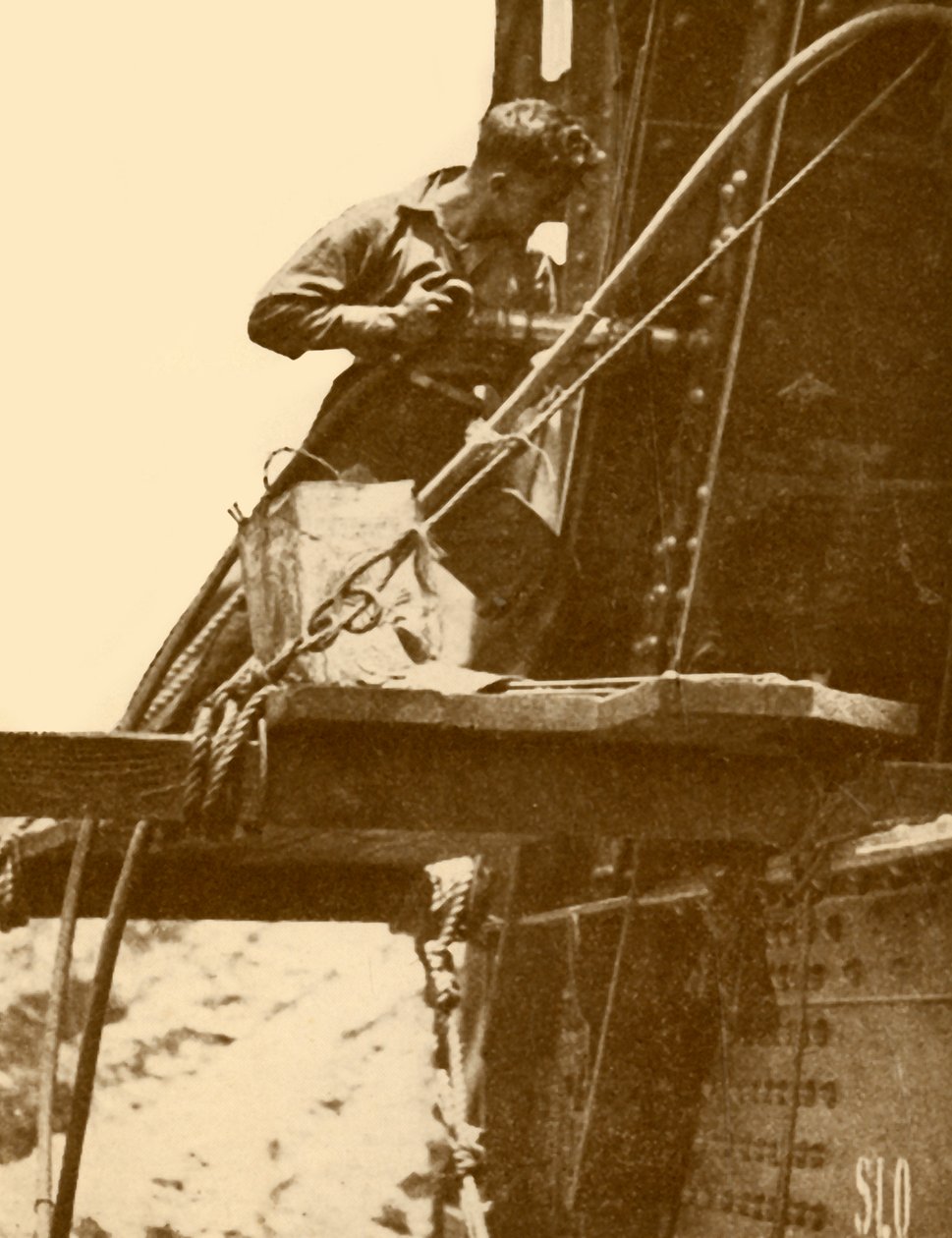 Sidney Liman Köprüsünde Operasyonda Bir Perçin Çekici, c1930. by Unbekannt