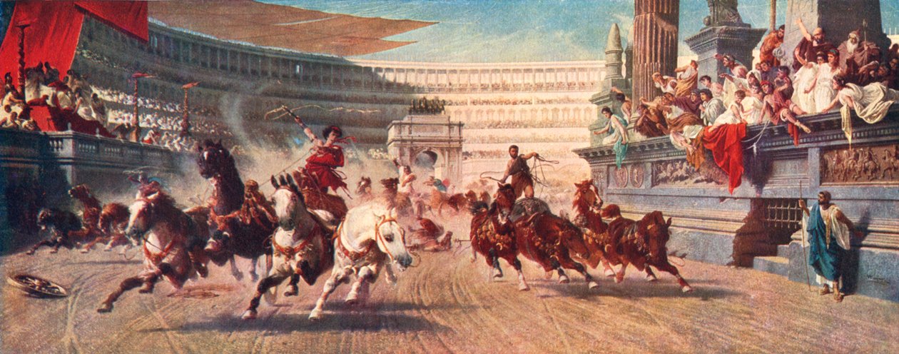 Bir Roma araba yarışı, Circus Maximus, 20. yüzyıl by Unbekannt