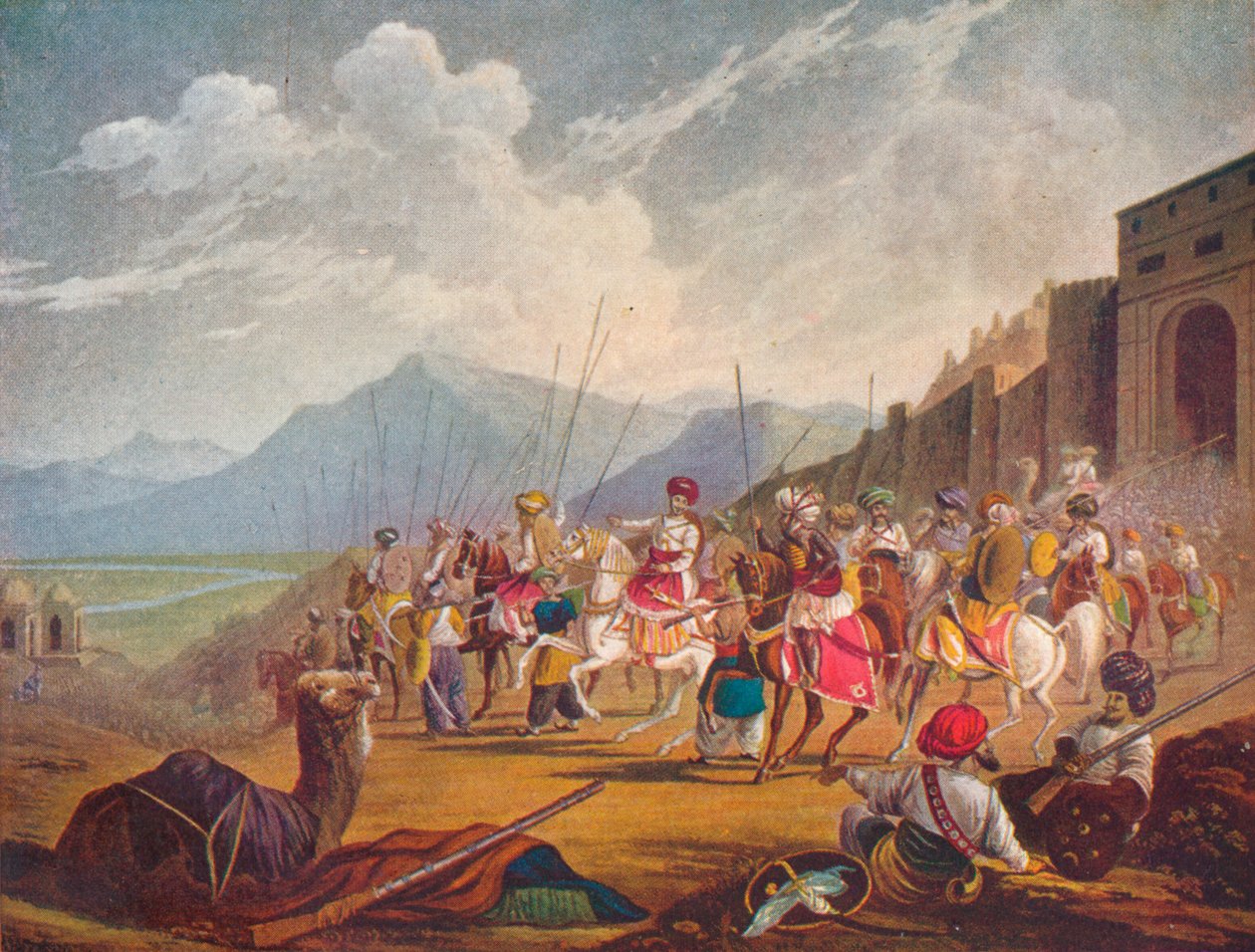 Vasallarıyla birlikte Batı Hindistan