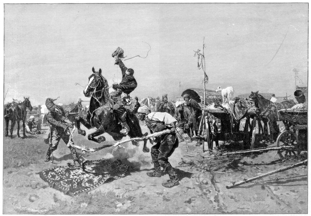 Bir Rus at fuarı, 1894 by Unbekannt