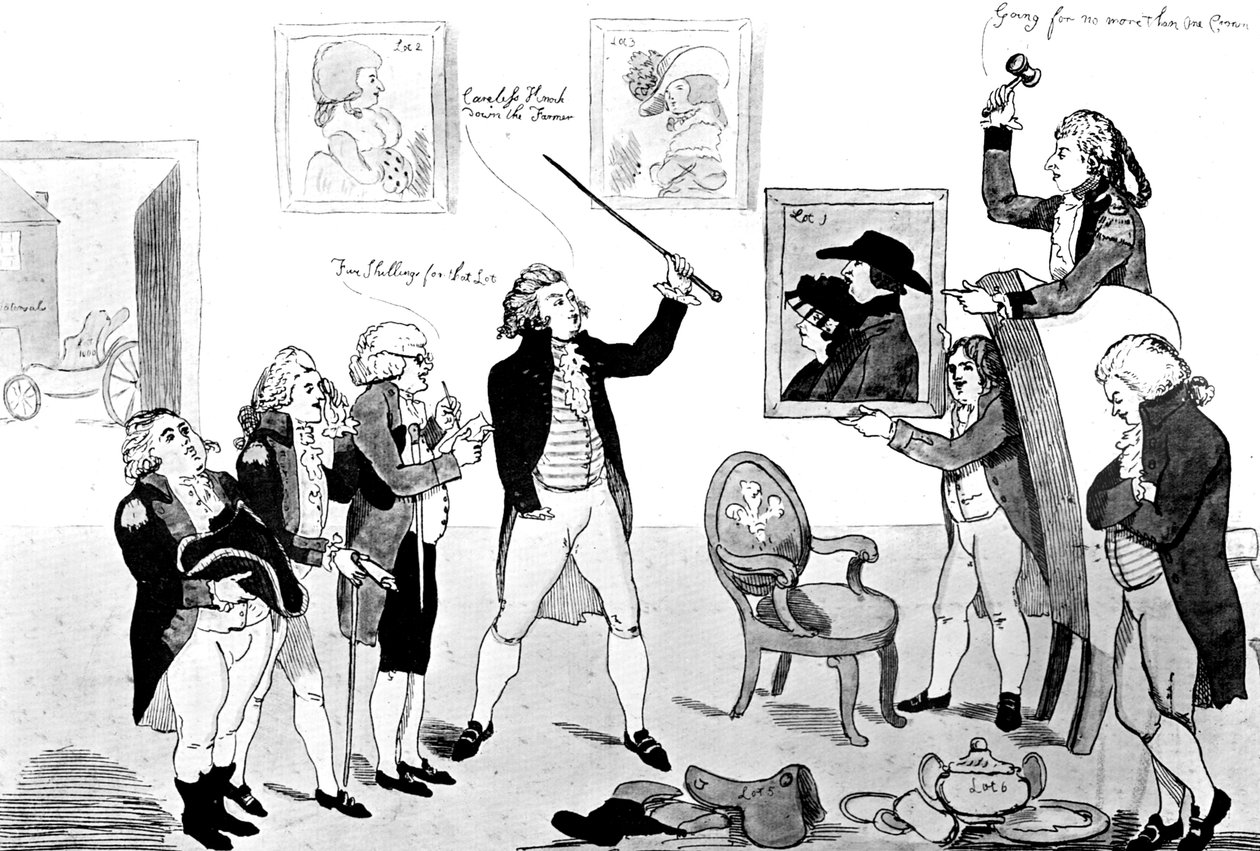 Okulda Skandal Sahnesi, 1786 by Unbekannt