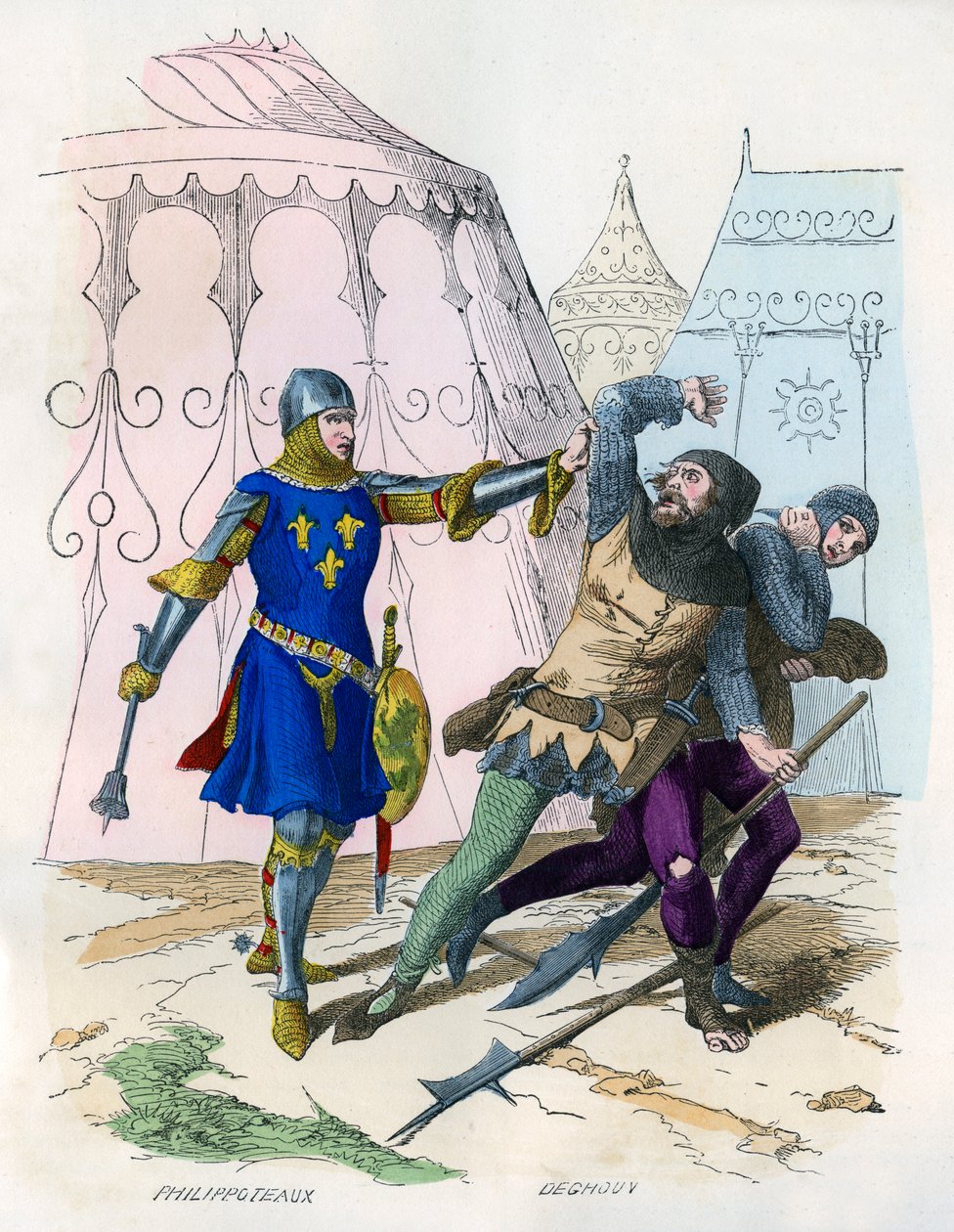 Kralın Silahlı Kuvvetlerinde Bir Çavuş, bir milis yağmacısını tutukladı, 1290-1330 1882-1884 by Unbekannt