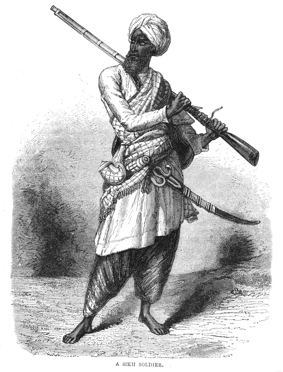 Bir Sih Askeri, c1880 by Unbekannt