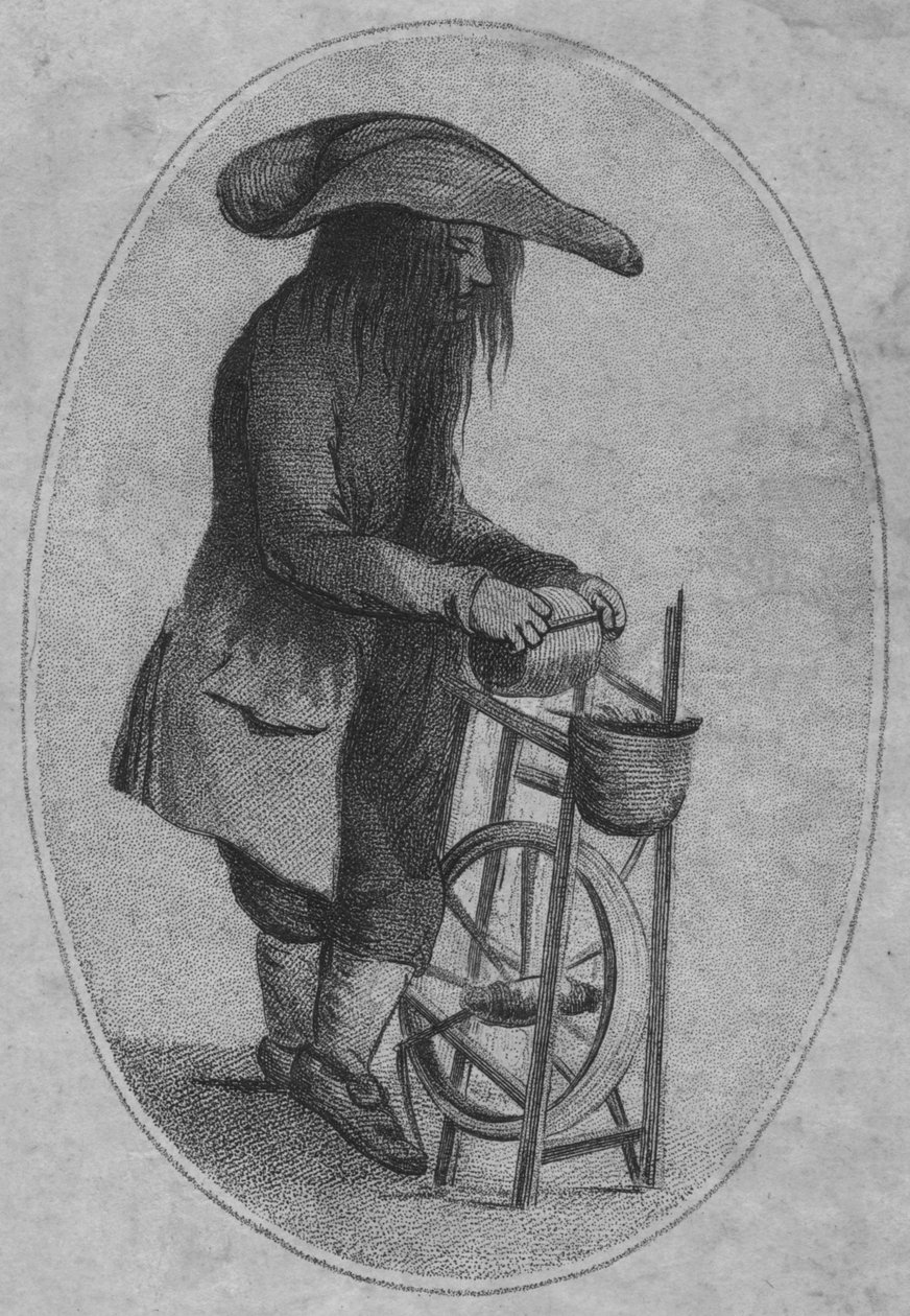 Bir Bıçak Değirmeni Çizimi, 1753 by Unbekannt