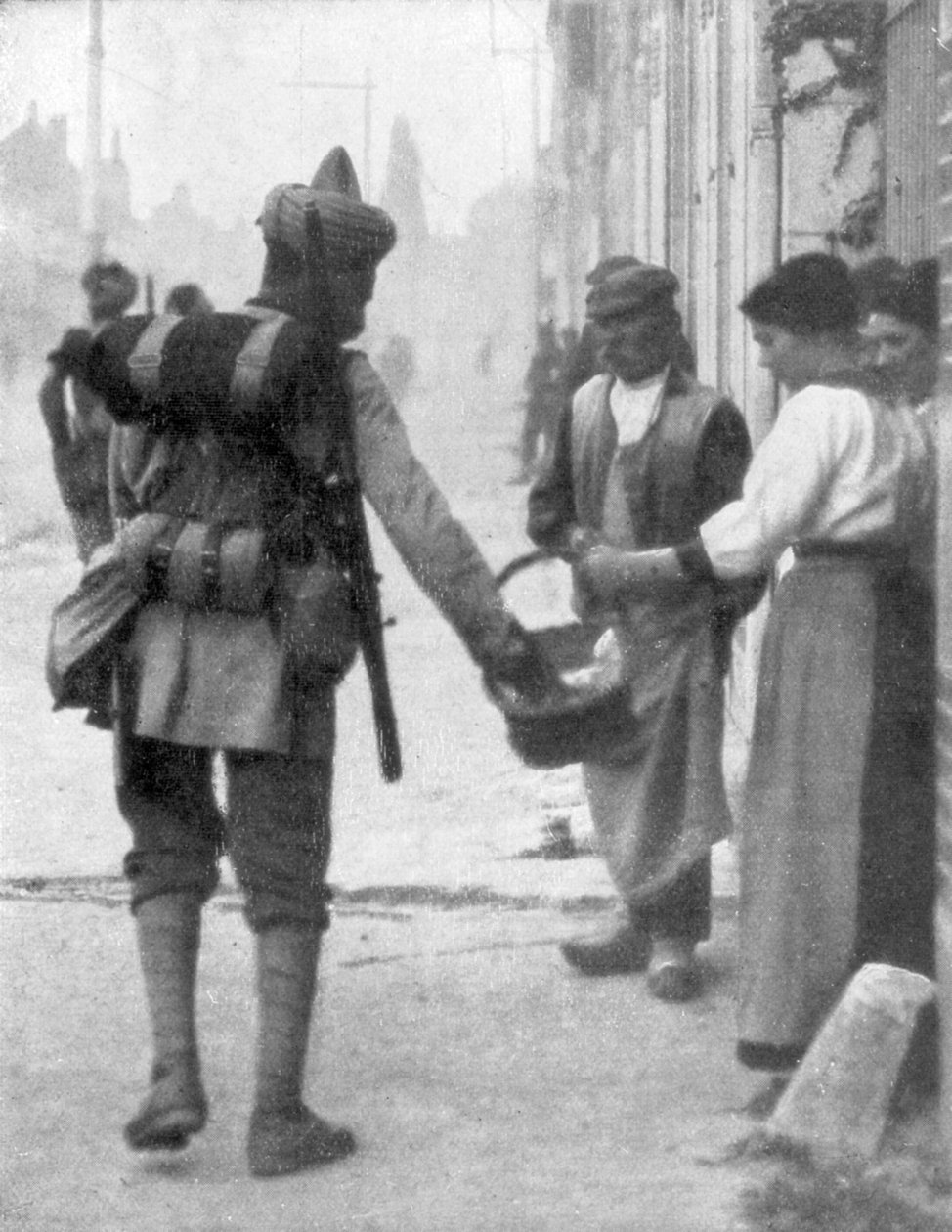 İngiliz Kızılderili Ordusundan Bir Asker, Fransa, c1915 by Unbekannt
