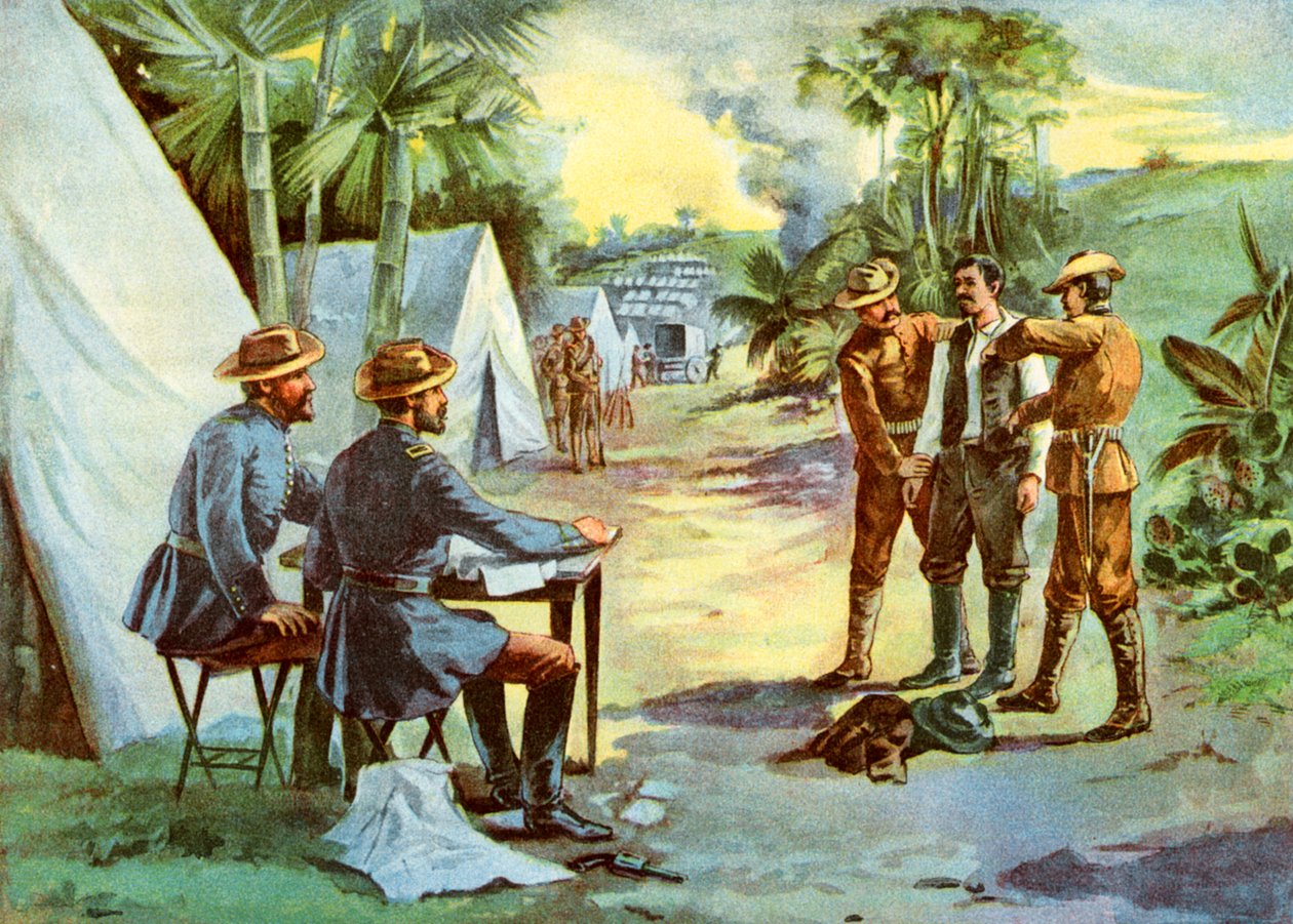 Kampta bir İspanyol casusu, İspanyol-Amerikan Savaşı, 1898 by Unbekannt