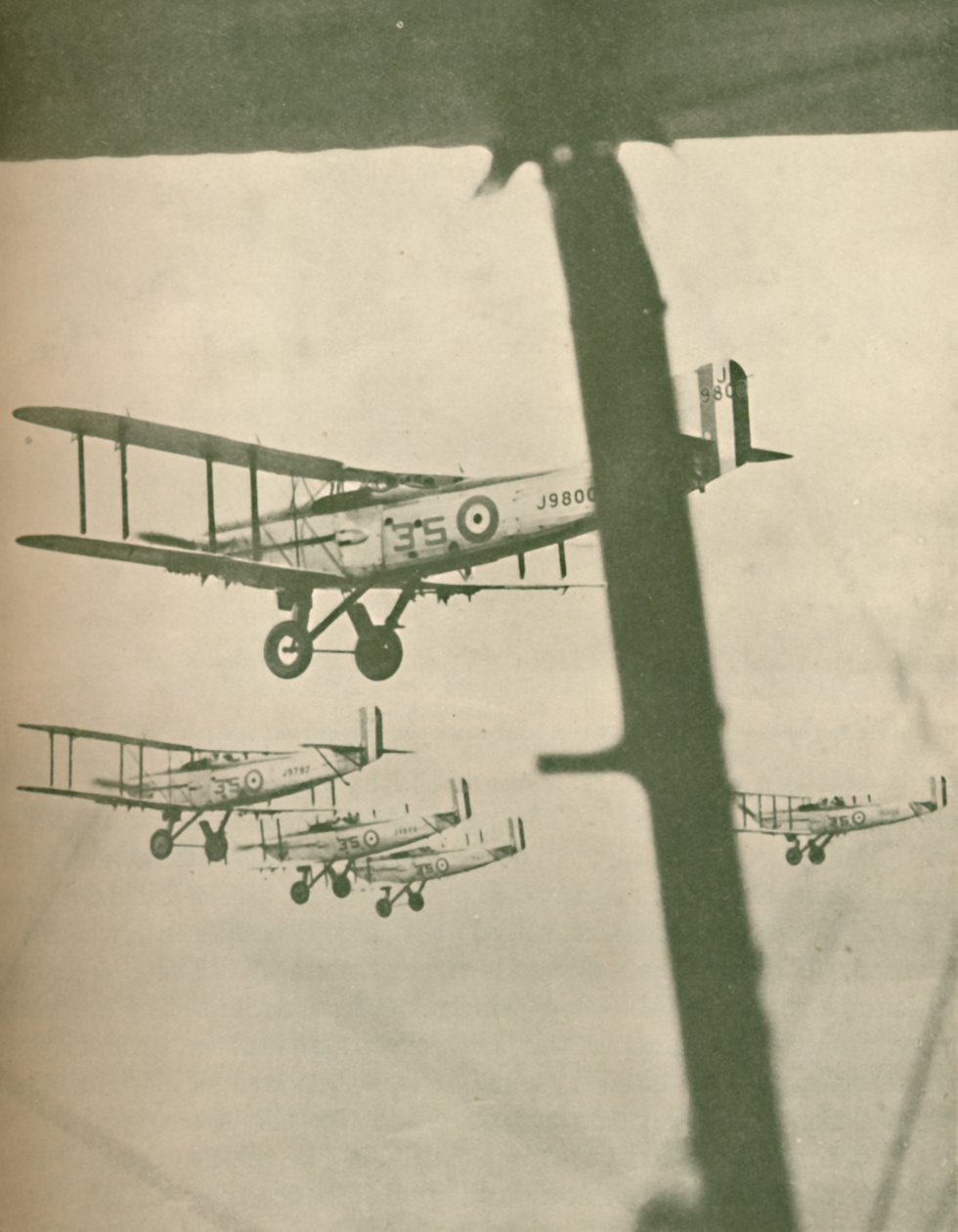 Kraliyet Hava Kuvvetlerinin Bir Filosu Oluşumda Uçuyor, 1927 by Unbekannt