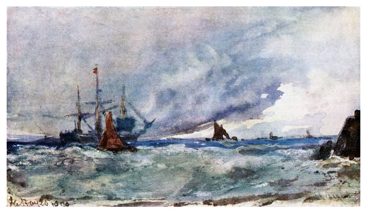 Tarifa Açıklarında Bir Geminin Güvertesinden Gökyüzü ve Deniz İncelemesi, 1901 by Unbekannt