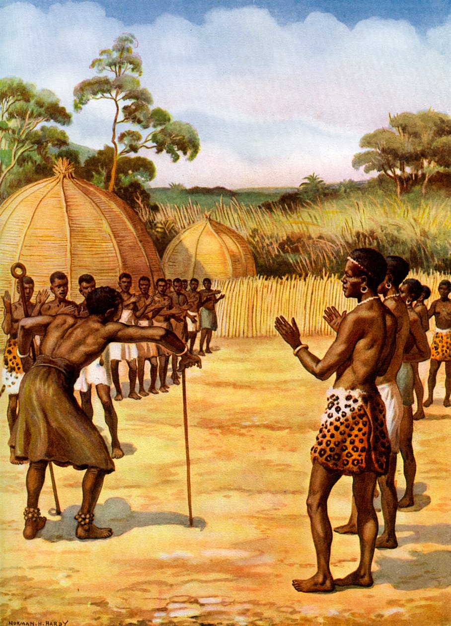 Bir Swazi cadı doktoru, Afrika by Unbekannt
