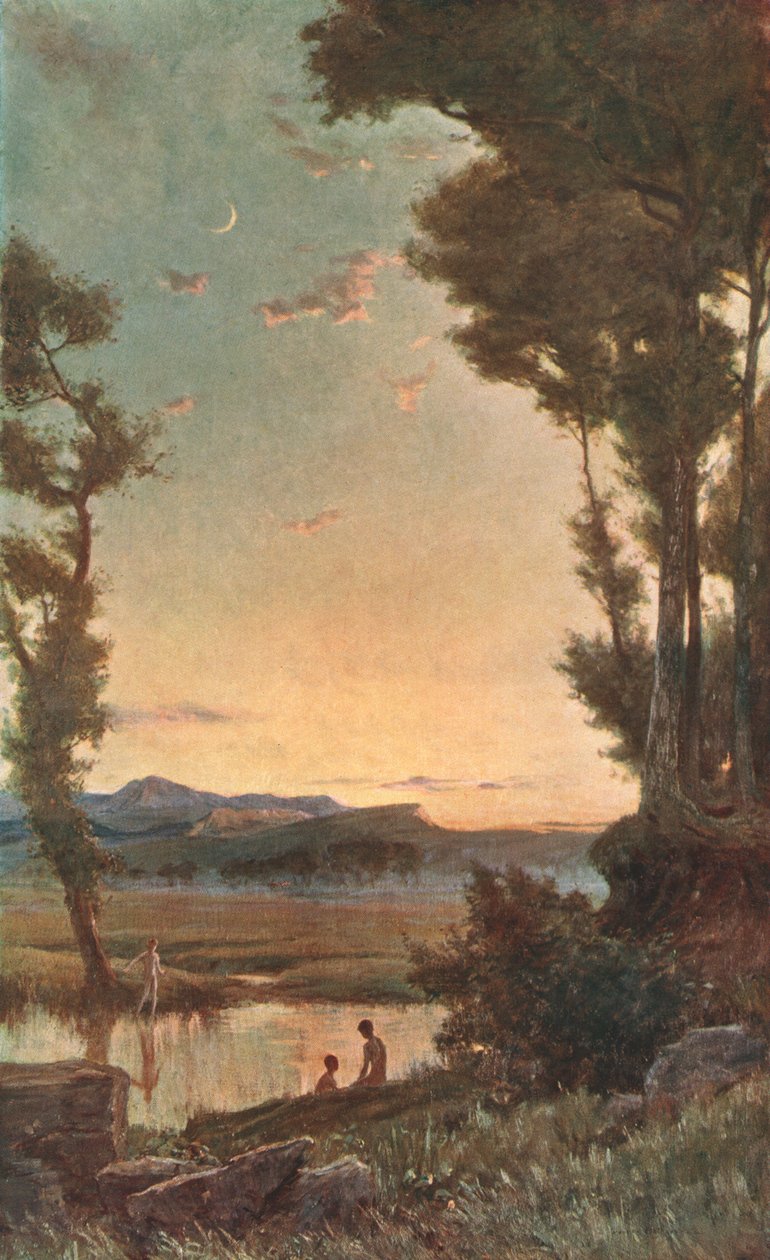Bir Sylvan Çayı, 19. yüzyılın sonları, c1902. by Unbekannt