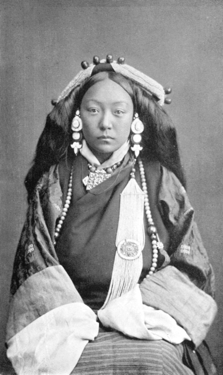 Tibetli bir kadın, c1910 by Unbekannt