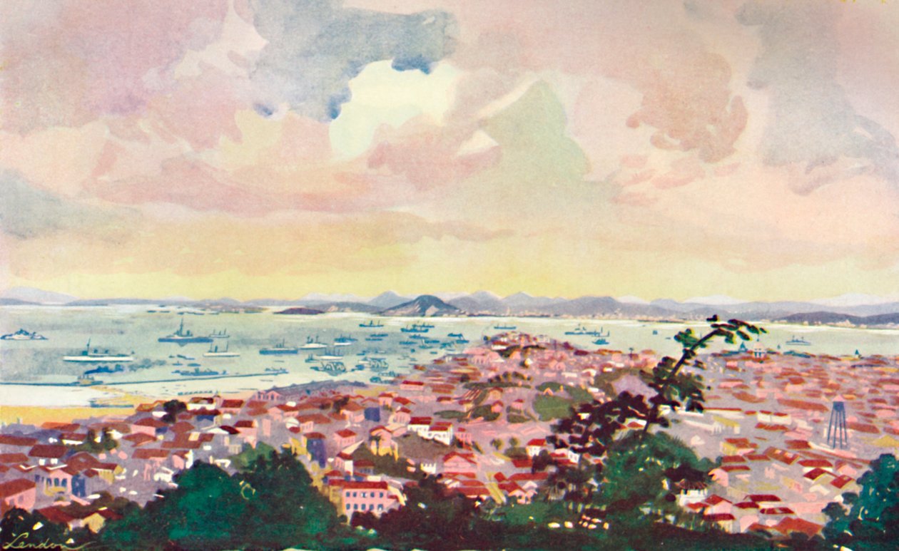 Rio ve Körfezden Bir Görünüm, 1914. by Unbekannt