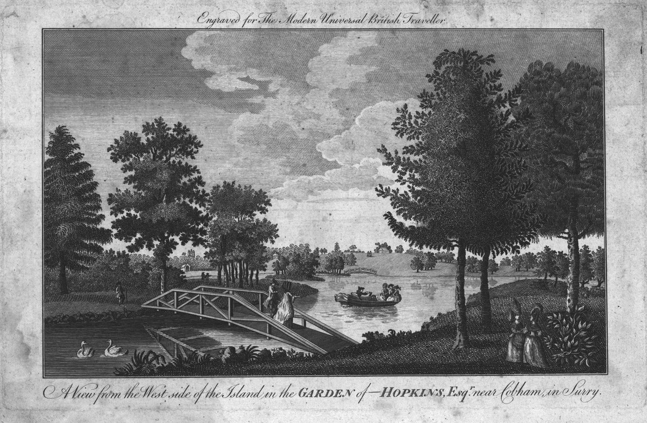 Hopkins Bahçesinde Adadan Bir Görünüm, Esqr. Surrey