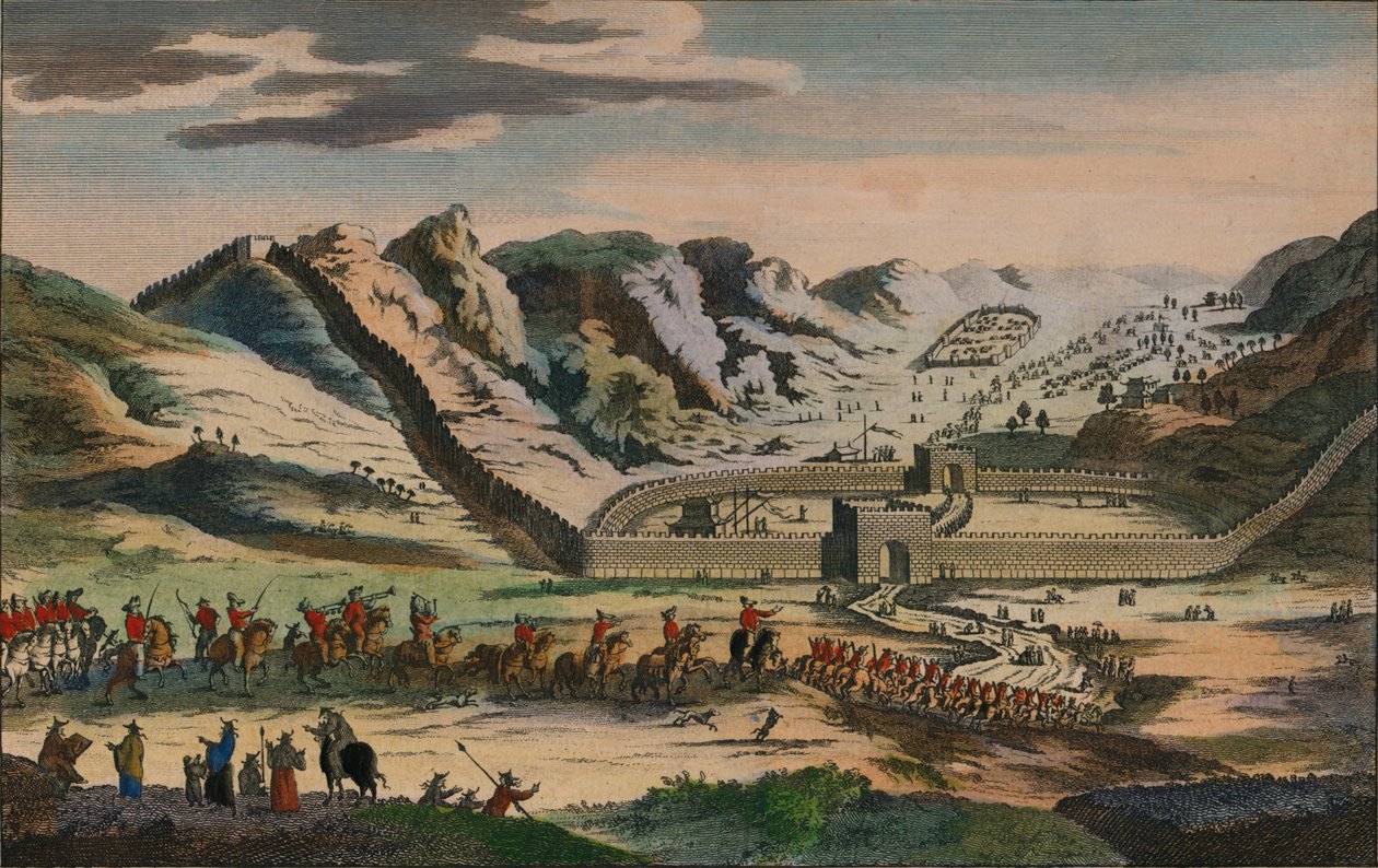 Ünlü Çin Seddi'nden bir görünüm, 1782 by Unbekannt