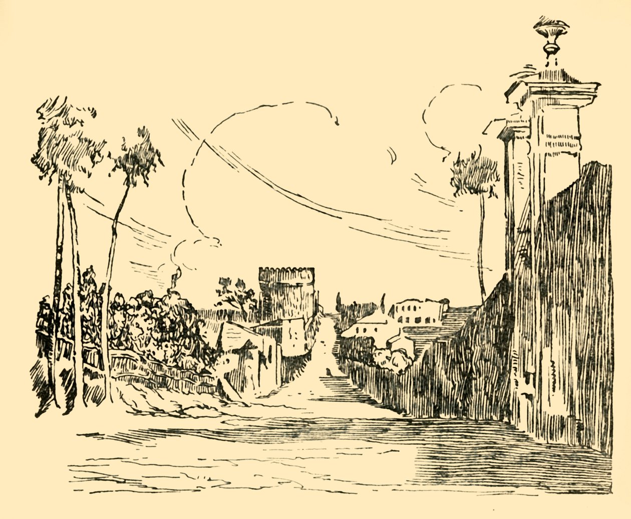 Appian Yolundan Günümüze Bir Görünüm, c1930. by Unbekannt
