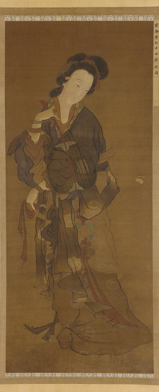 Bir Kadın ve bir kelebek, Ming hanedanı, 16-17. yüzyıl. by Unbekannt