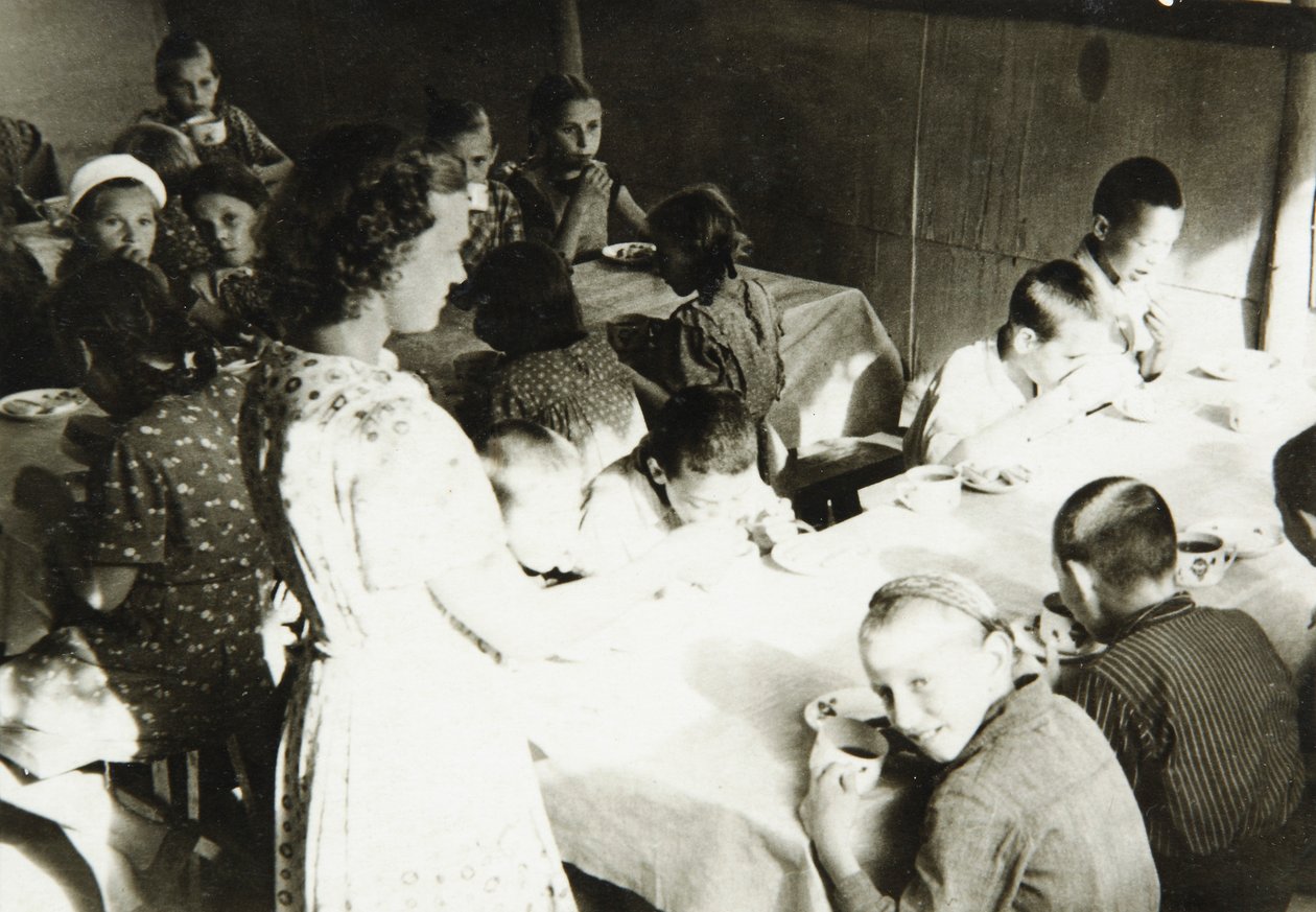 Genç Öncüler kamp kantini, SSCB, 1930