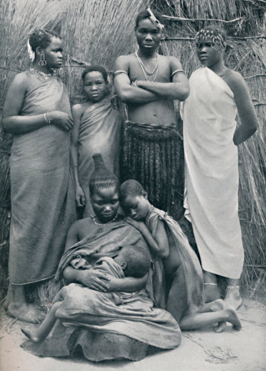 Bir Zulu aile grubu, 1912 by Unbekannt