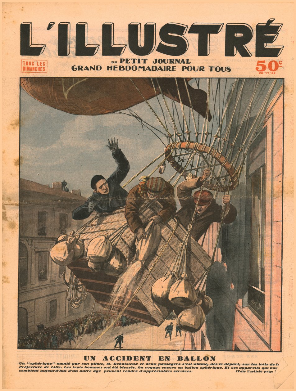 Bir balon kazası, 1932. by Unbekannt