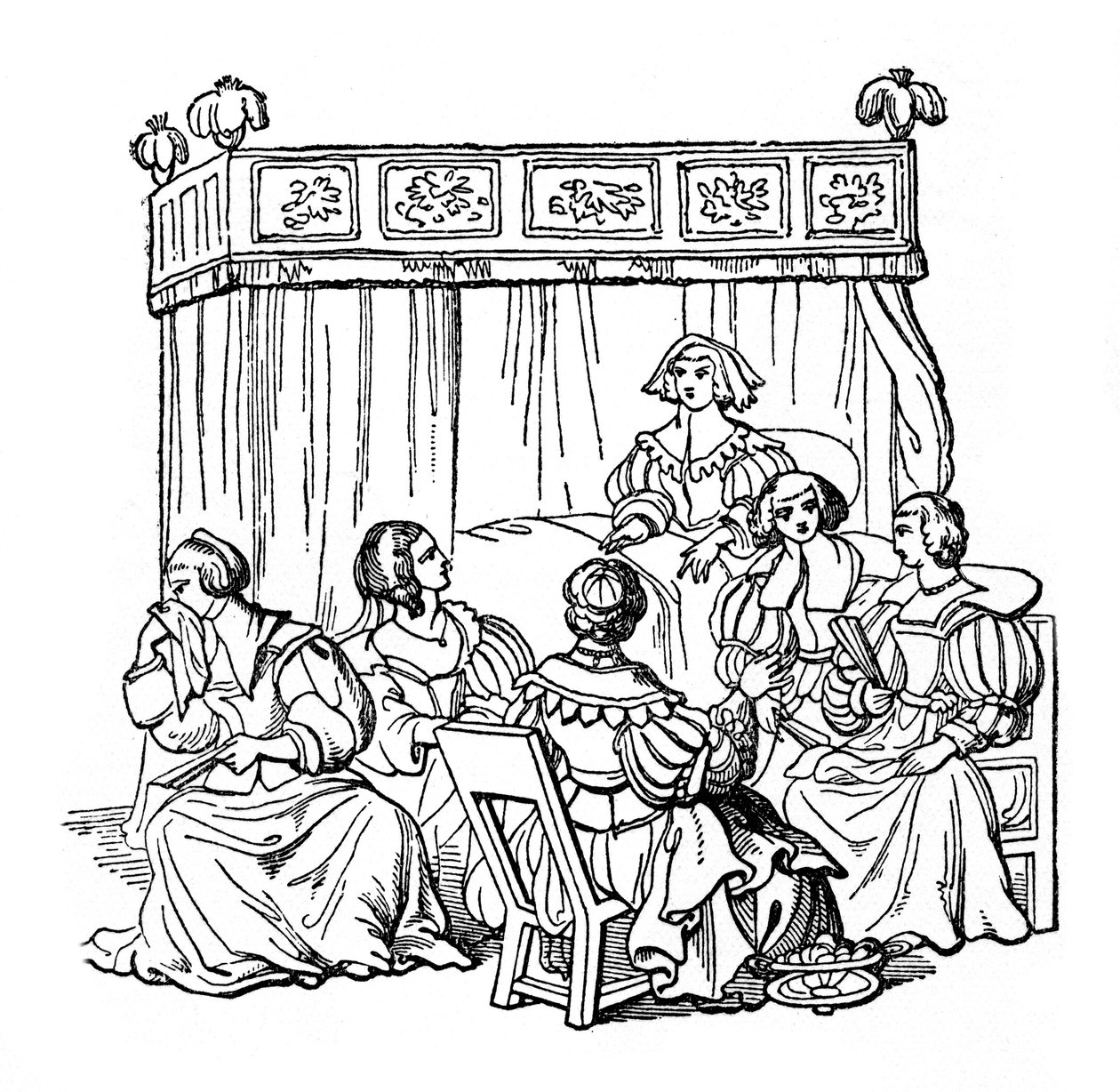 Bir yatak odası partisi, 1631, 1910 by Unbekannt