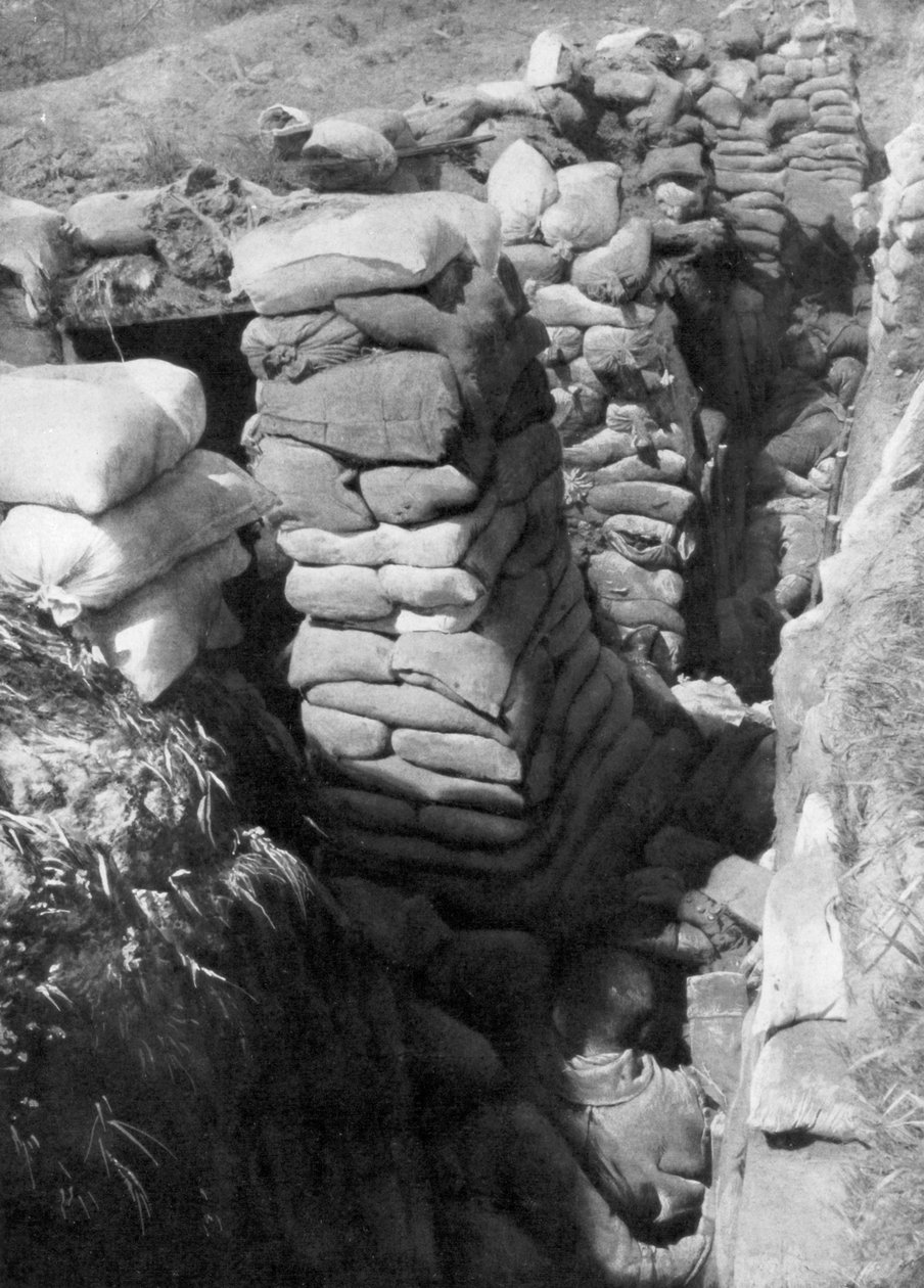Ele geçirilen bir Alman siper ve sığınak sistemi, Souchez, Artois, Fransa, 1 Haziran 1915, 1926 by Unbekannt