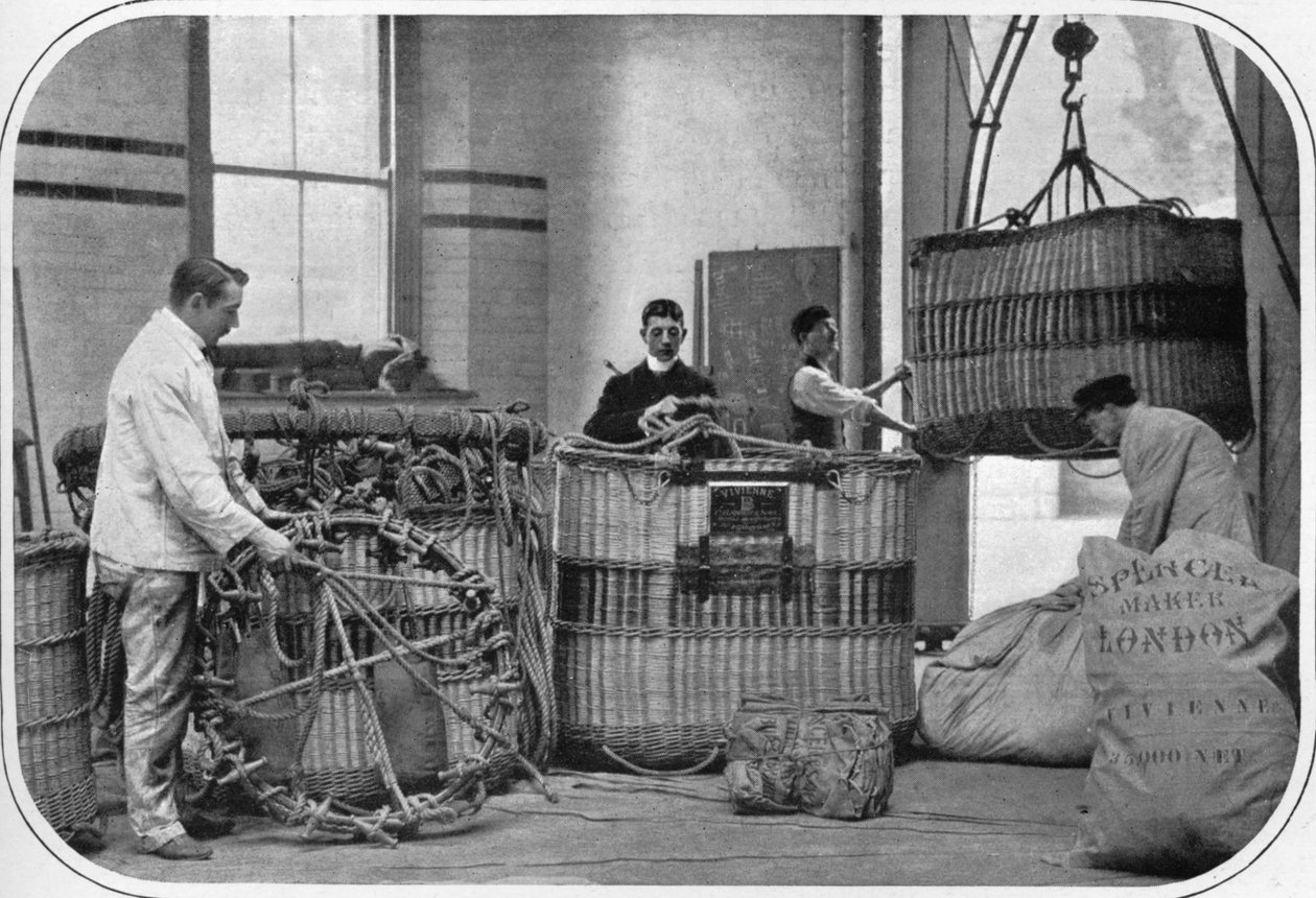 Sıcak hava balonu fabrikasının bir köşesi, Londra, c1903 1903 by Unbekannt