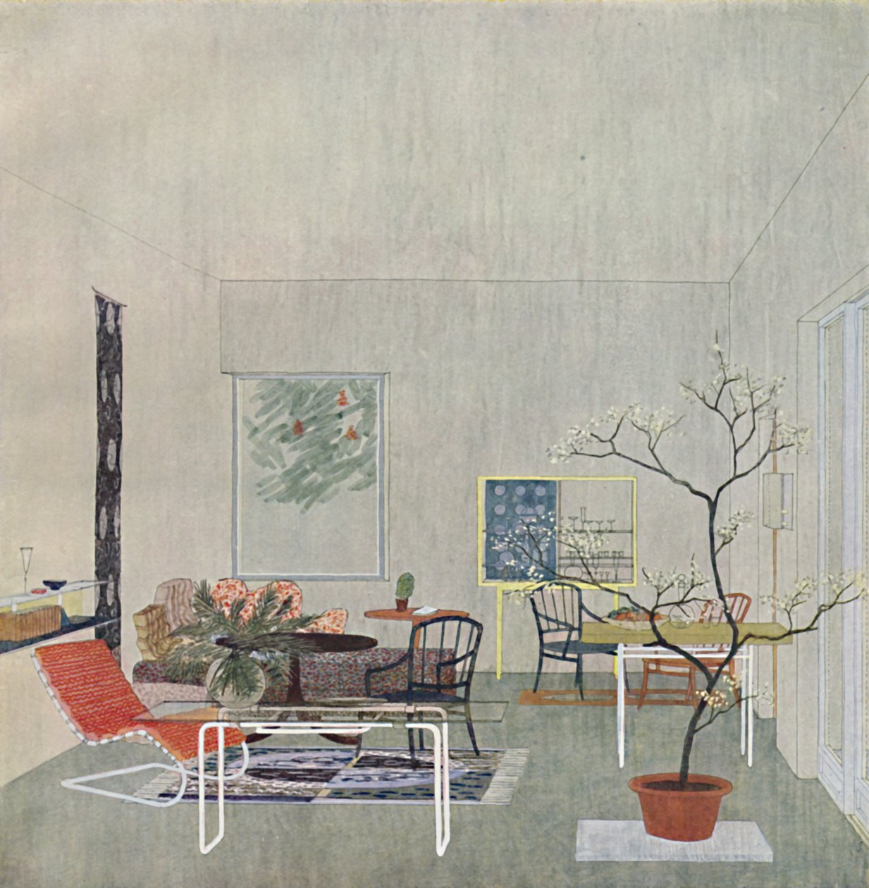 Viyanalı Georg Steinklammer tarafından bir Gartenraum tasarımı, 1935 by Unbekannt