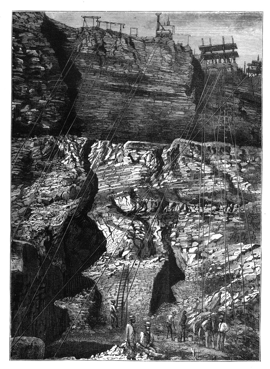 Kimberley, Griqualand West, Northern Cape, Güney Afrika, c1890