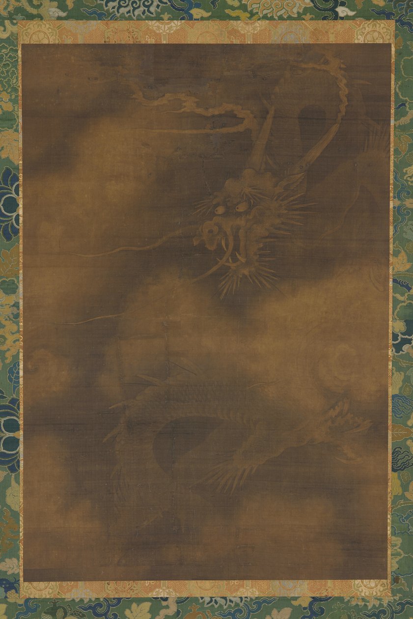 Bir ejderha ve bulutlar, Ming hanedanı, 1368-1644. by Unbekannt
