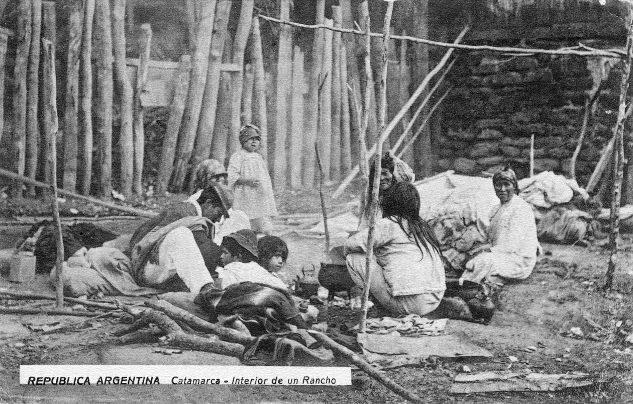 İş yerinde bir aile, Catamarca, Arjantin, 20. yüzyılın başları by Unbekannt