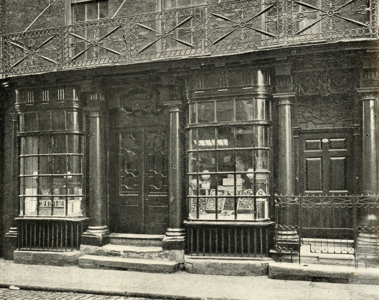 On sekizinci yüzyılın ikinci yarısında, Artillery Row, Houndsditch, Londra'da güzel bir dükkan, by Unbekannt