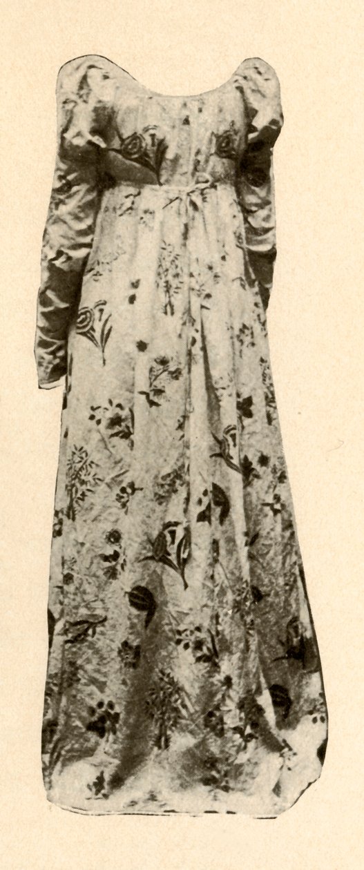 Madam Chevalier, c1795, 1937 tarafından giyilen devetüyü camlı basma bir elbise. by Unbekannt