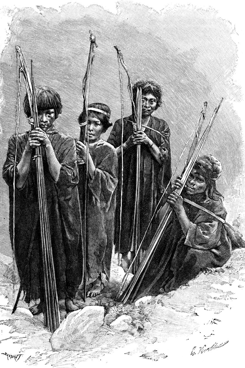 Bir grup Antis Ashaninkas, Peru, 1895 by Unbekannt