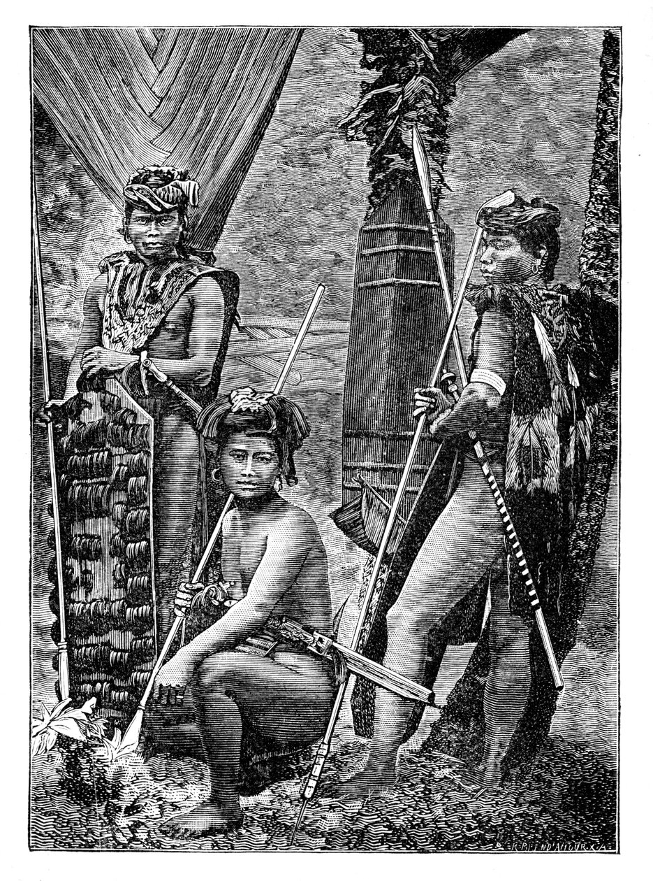 Bir grup Dyak, c1900 by Unbekannt