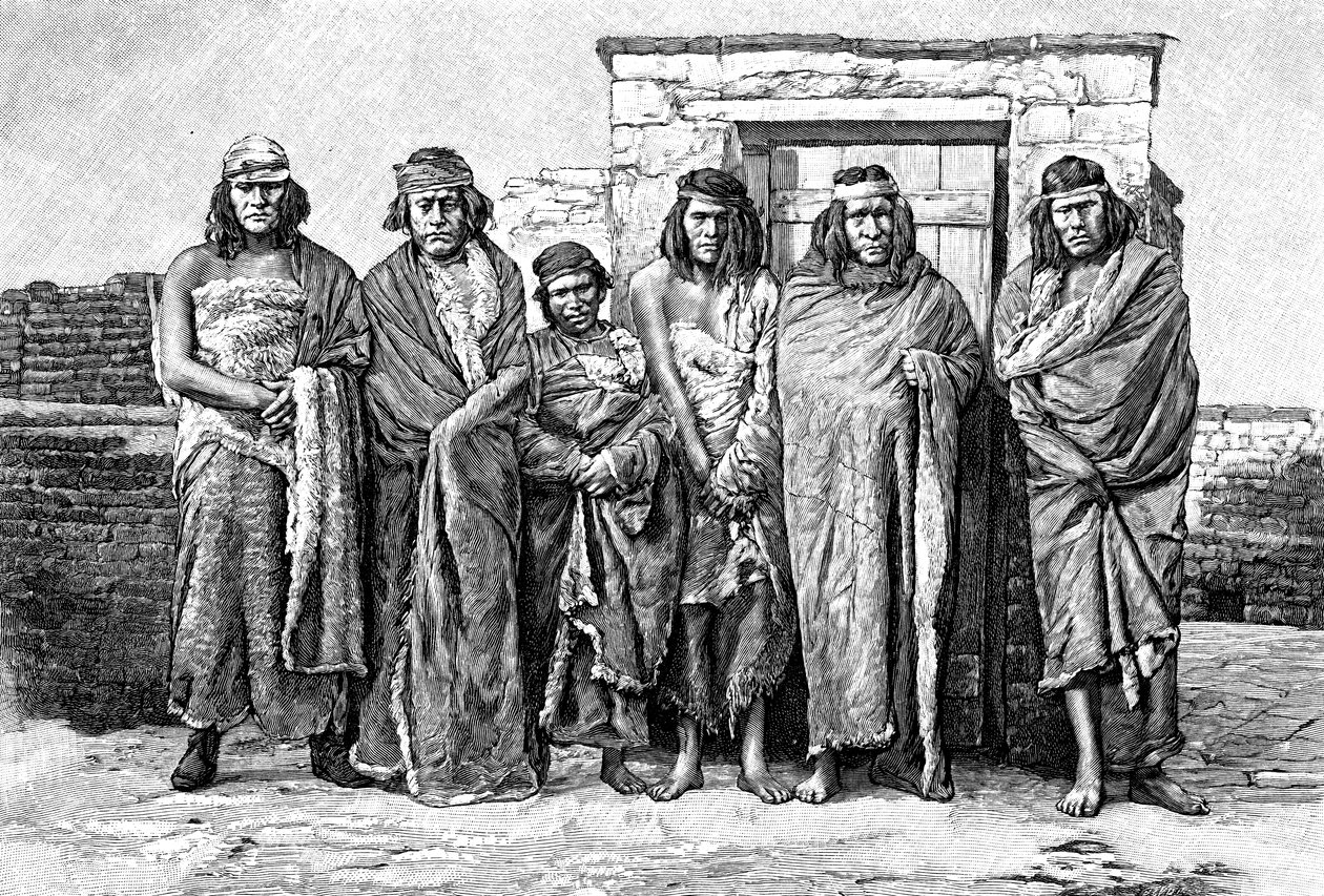 Bir grup Patagonyalı, Arjantin, 1895 by Unbekannt