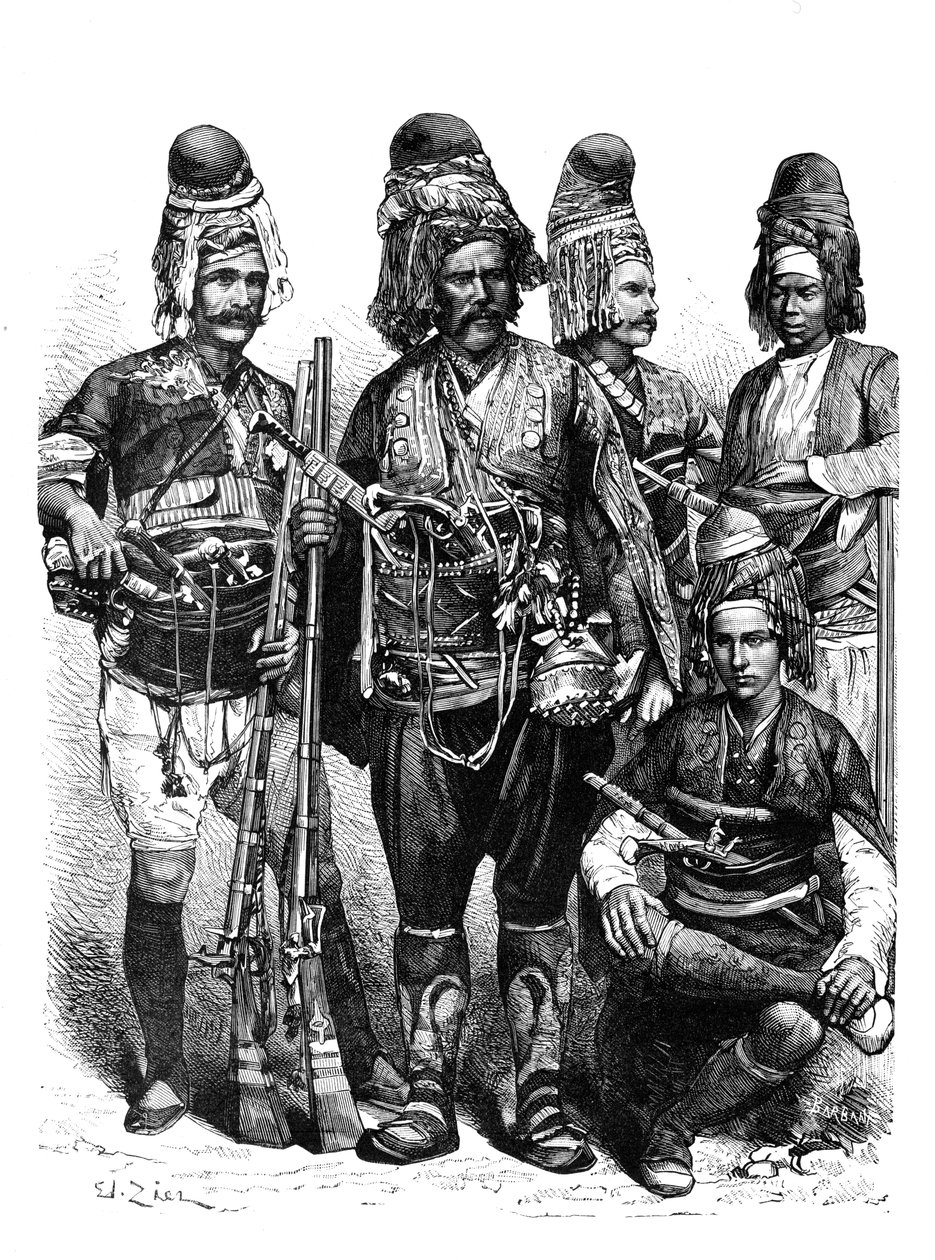 Bir grup Zeybek, Küçük Asya, 1895 by Unbekannt