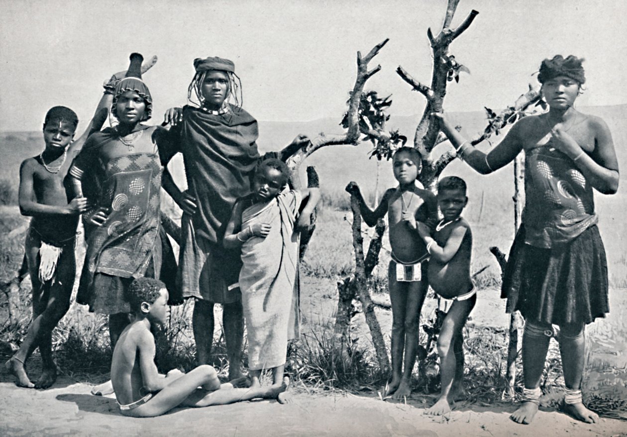 Bir grup Zulus, 1912 by Unbekannt