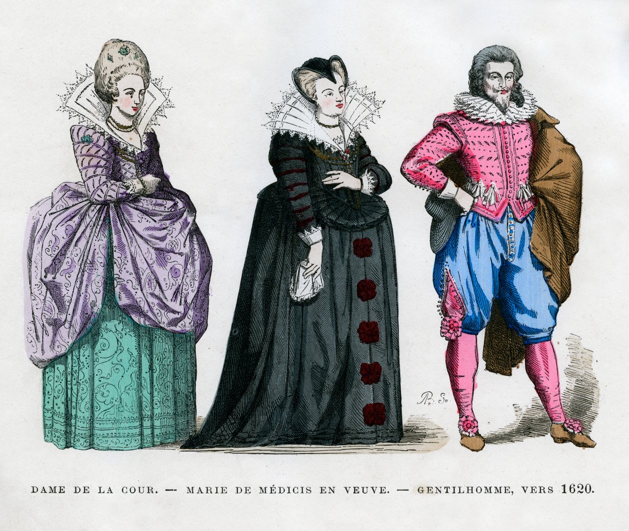 Saray leydisi, Marie de Medici dul ve beyefendi, c1620 1882-1884 by Unbekannt