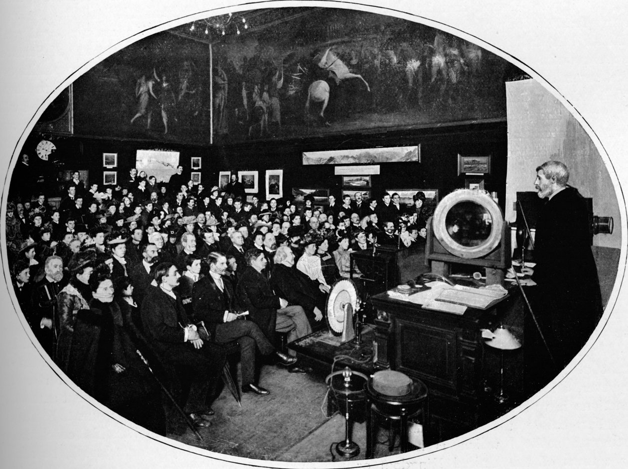 Royal Society of Arts'ta bir konferans, Londra, c1903 1903 by Unbekannt