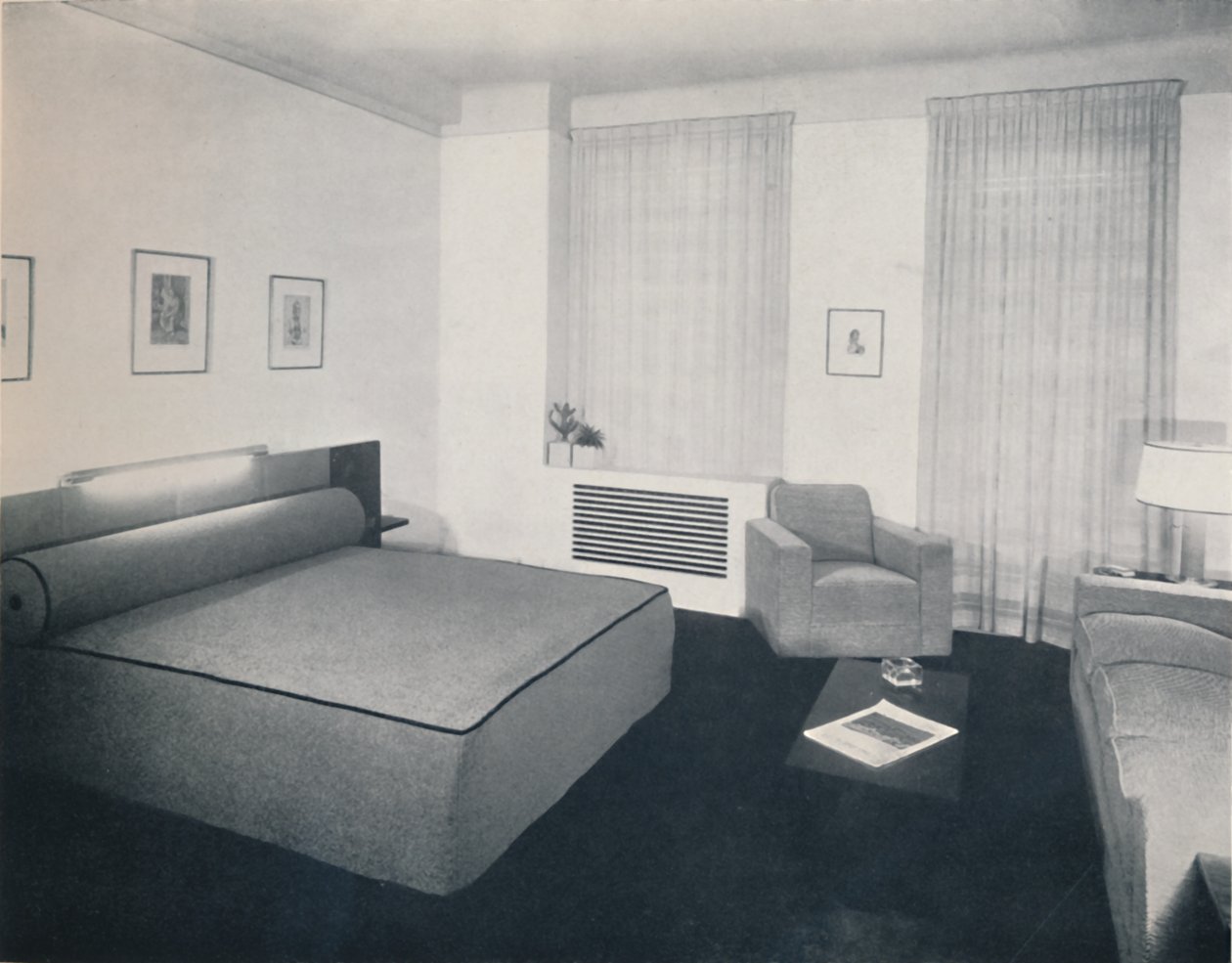 Robert Heller Inc. tarafından tasarlanan bir erkek yatak odası, New York, 1936 by Unbekannt